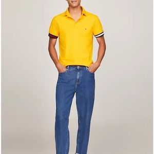 TOMMY HILFIGER
SLIM FIT FLAG CUFF POLO